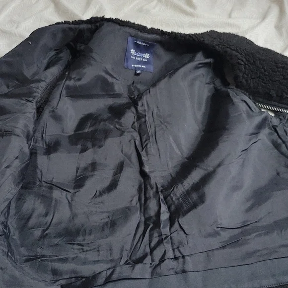 Madewell black faux fur vest Mob Wife - Picture 5 of 7